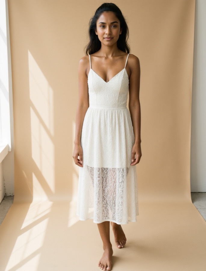 Avelia en Instagram — vestido-encaje-midi